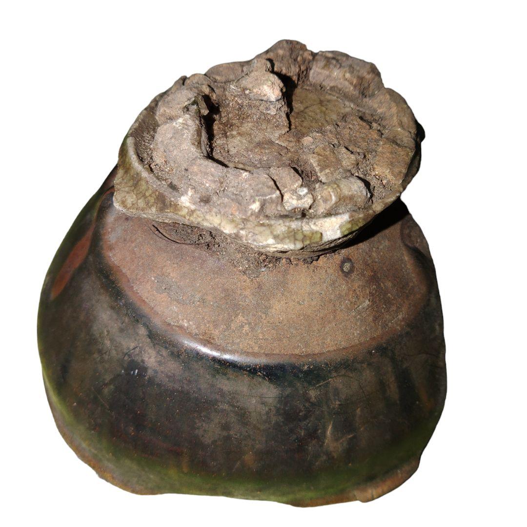 16世紀　桃山時代　岐阜県定林寺窯　天目茶碗　出土品