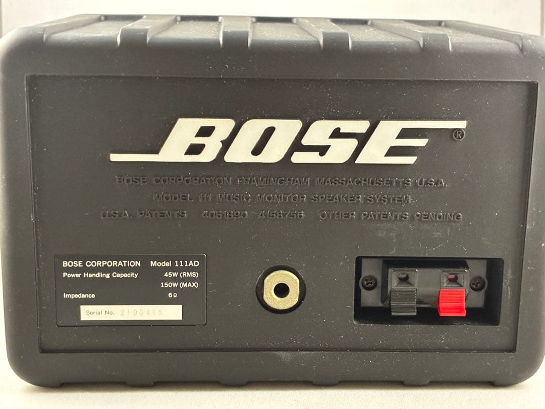 【名機】BOSE 111AD スピーカーペア（動作確認済）