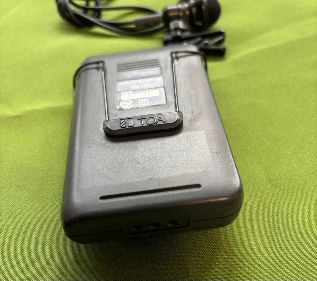 ⑨ TOA ワイヤレスマイク　WM-1310　中古品 タイピンマイク02468