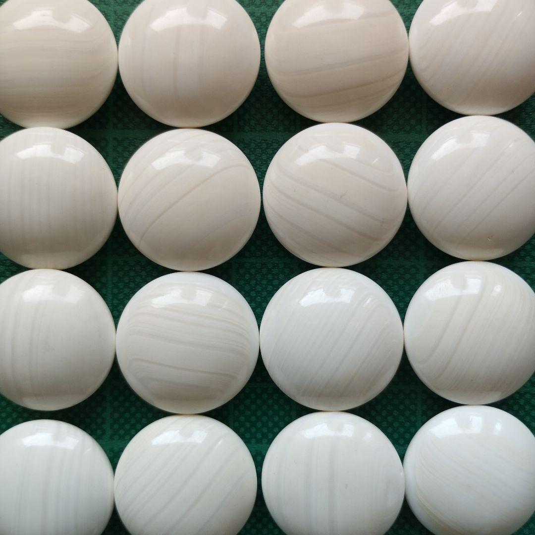 高級　美品　蛤碁石　那智黒石　36号　碁石碁笥セット