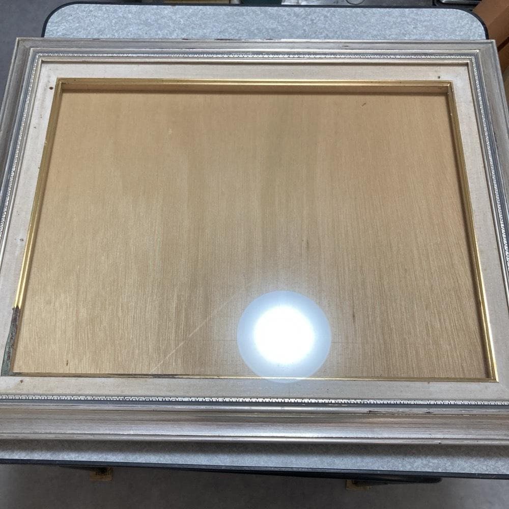 額縁　シルバー　フレーム　空額　アートフレーム　ガラス　絵　絵画　アート