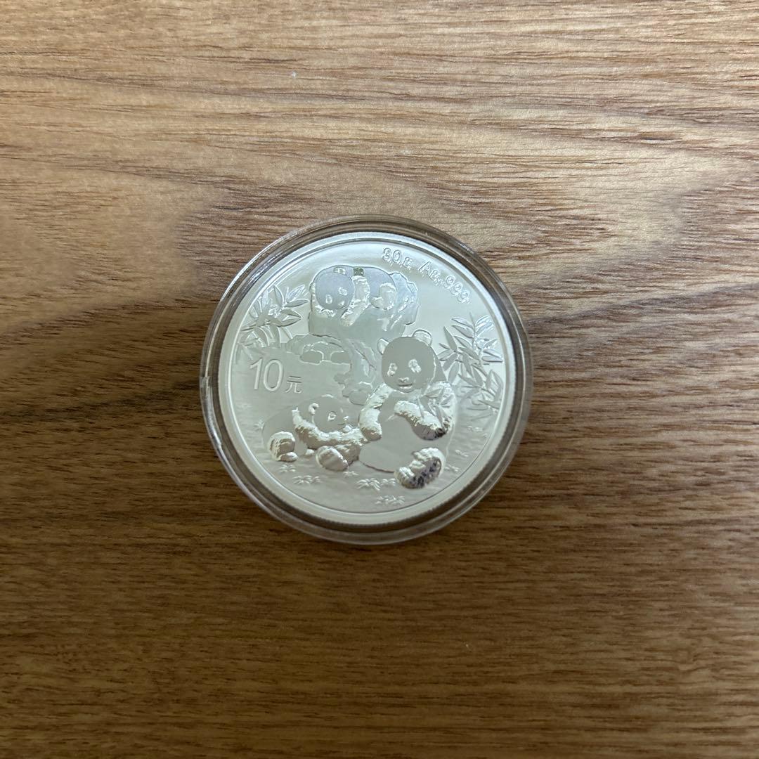 銀　2025 中国　パンダ　30g