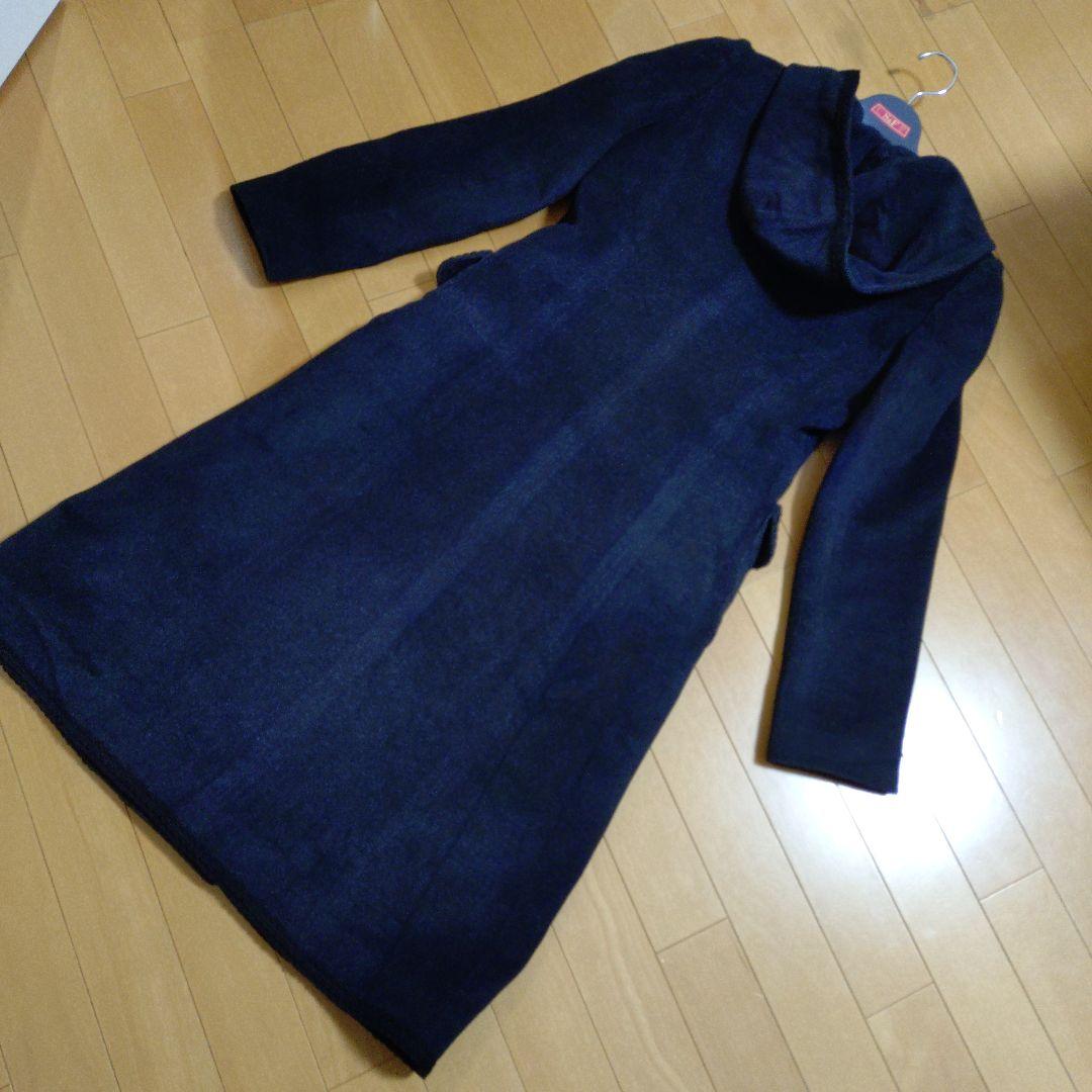 Harrods　ハロッズ　ロングコート　アンゴラ　シルク　ウール　カシミヤ