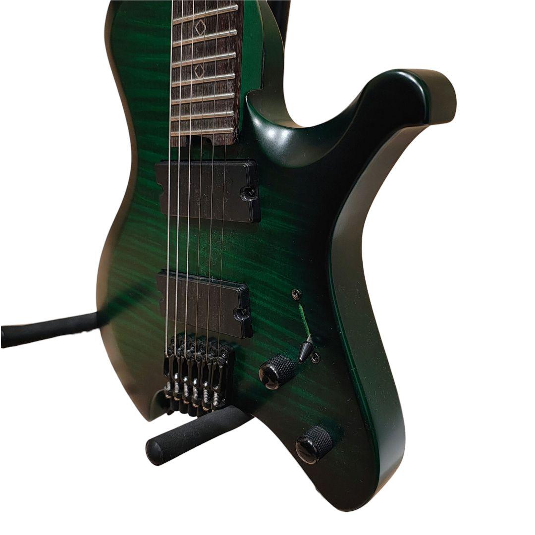 ヘッドレスギター GFC FHL-600FM グリーン エレキ ギター