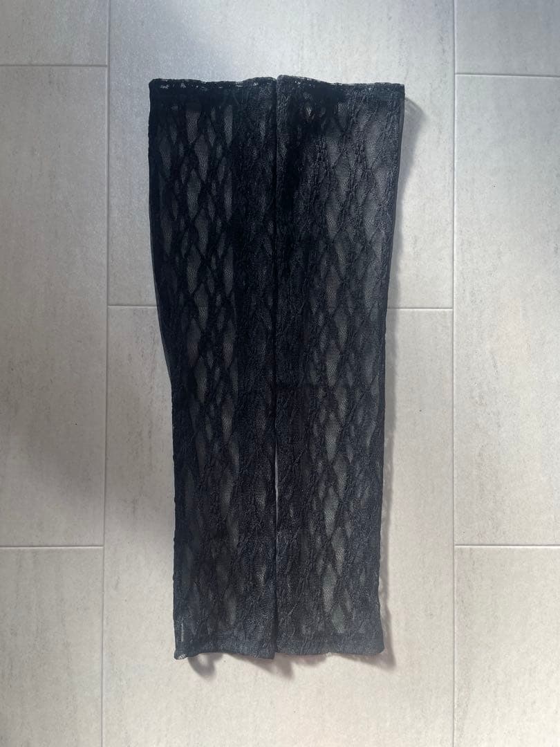 ANDRESED lace arm drape dress Sサイズ