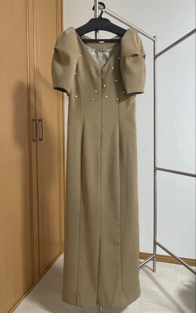 ANDRESED lace arm drape dress Sサイズ