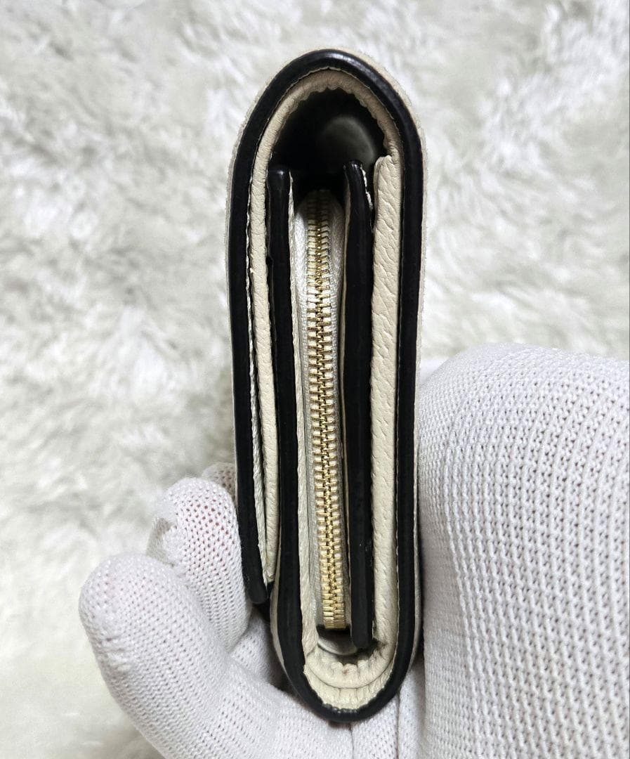 グッチ オフディア 折り財布 レザー シェリーライン