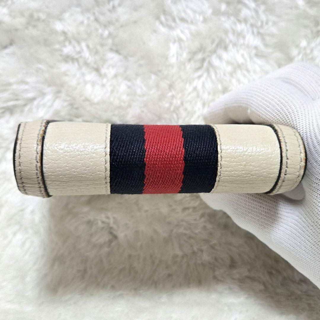 グッチ オフディア 折り財布 レザー シェリーライン