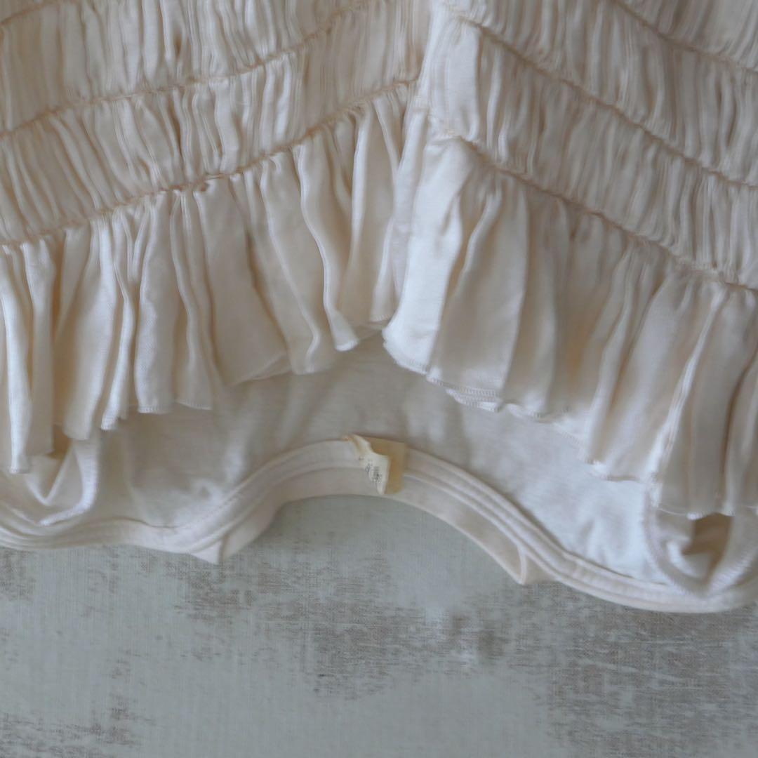 UNDERCOVER シルクギャザータンクトップ