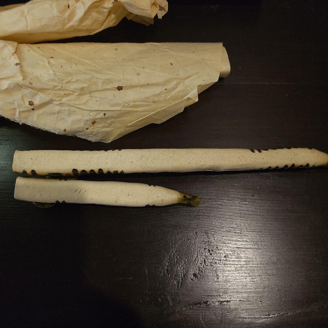 織部焼　キセル2本セット　陶器　佐々木二郎