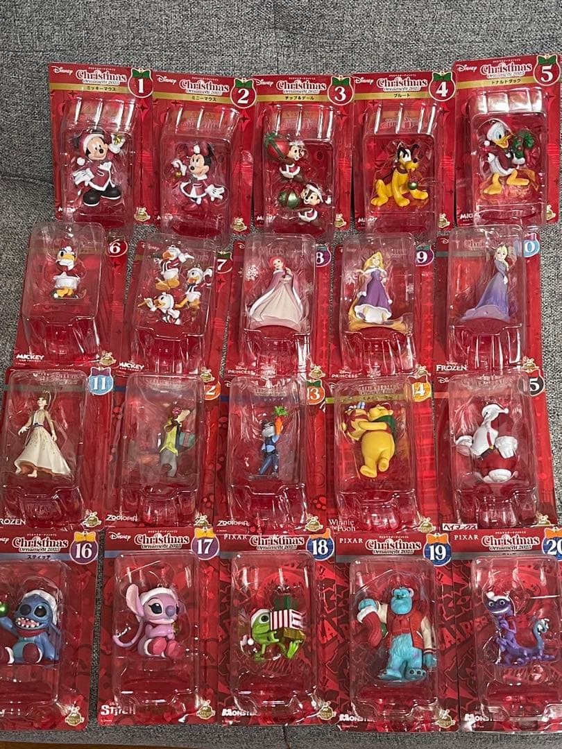 Happyくじ Disney クリスマスオーナメントくじ コンプリートセット