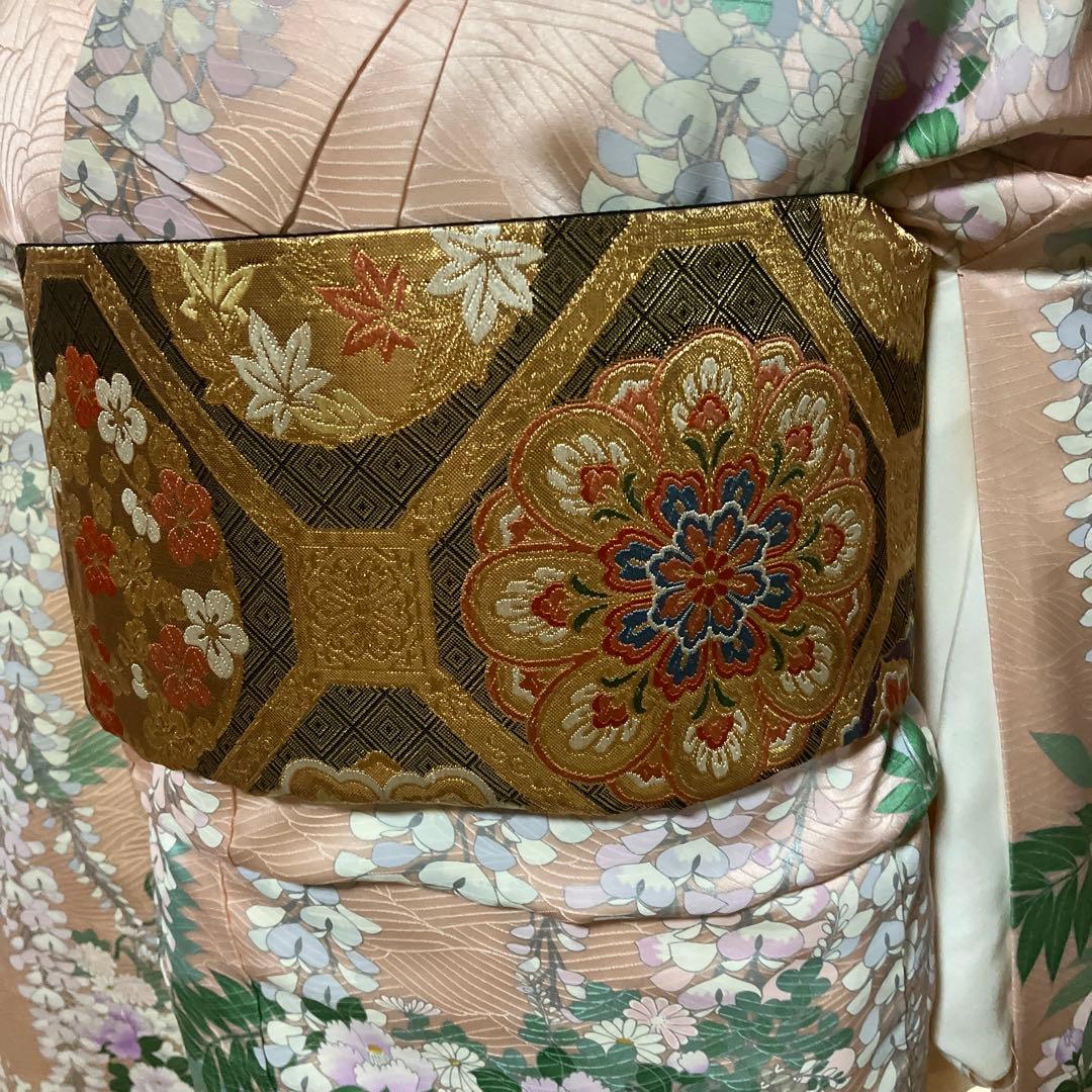 @*e様 振袖 藤の花　シルク