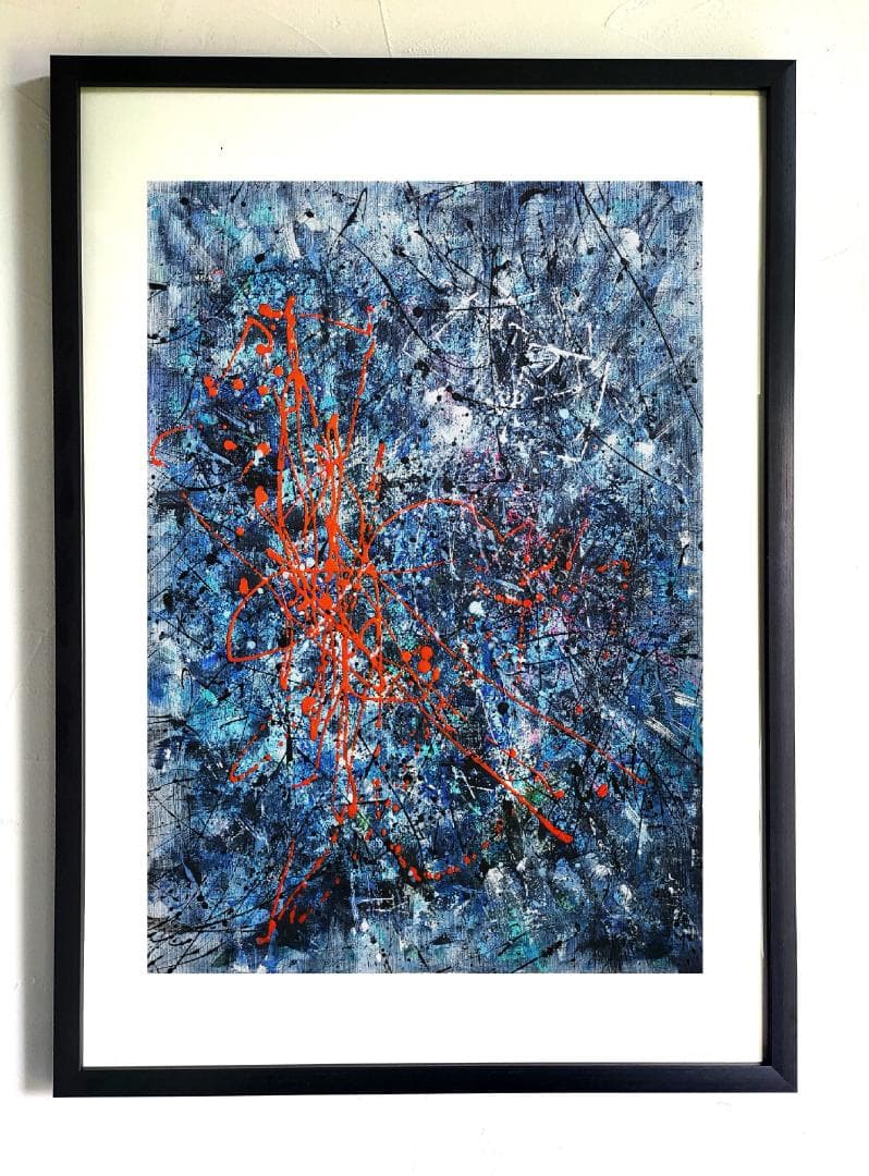 【専用】Sense of loss/抽象画 77×56㎝ B2 額縁セット 原画