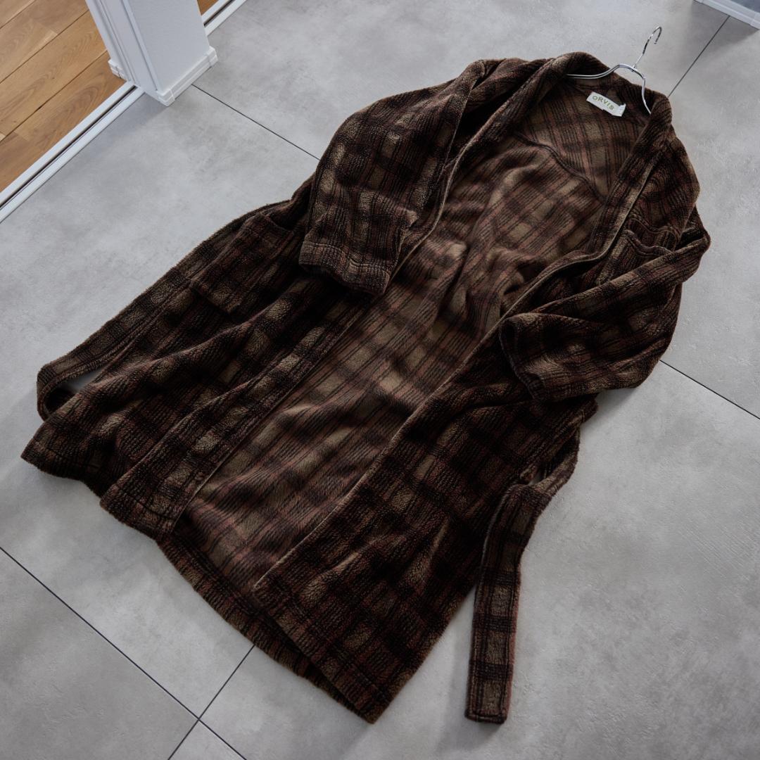 ゴ*ラ様 激レア ORVIS USA製 ガウンコート ブラウンチェック オービス