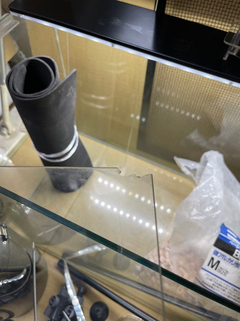 ガラス水槽セット 60cm 外部フィルター LEDライトその他