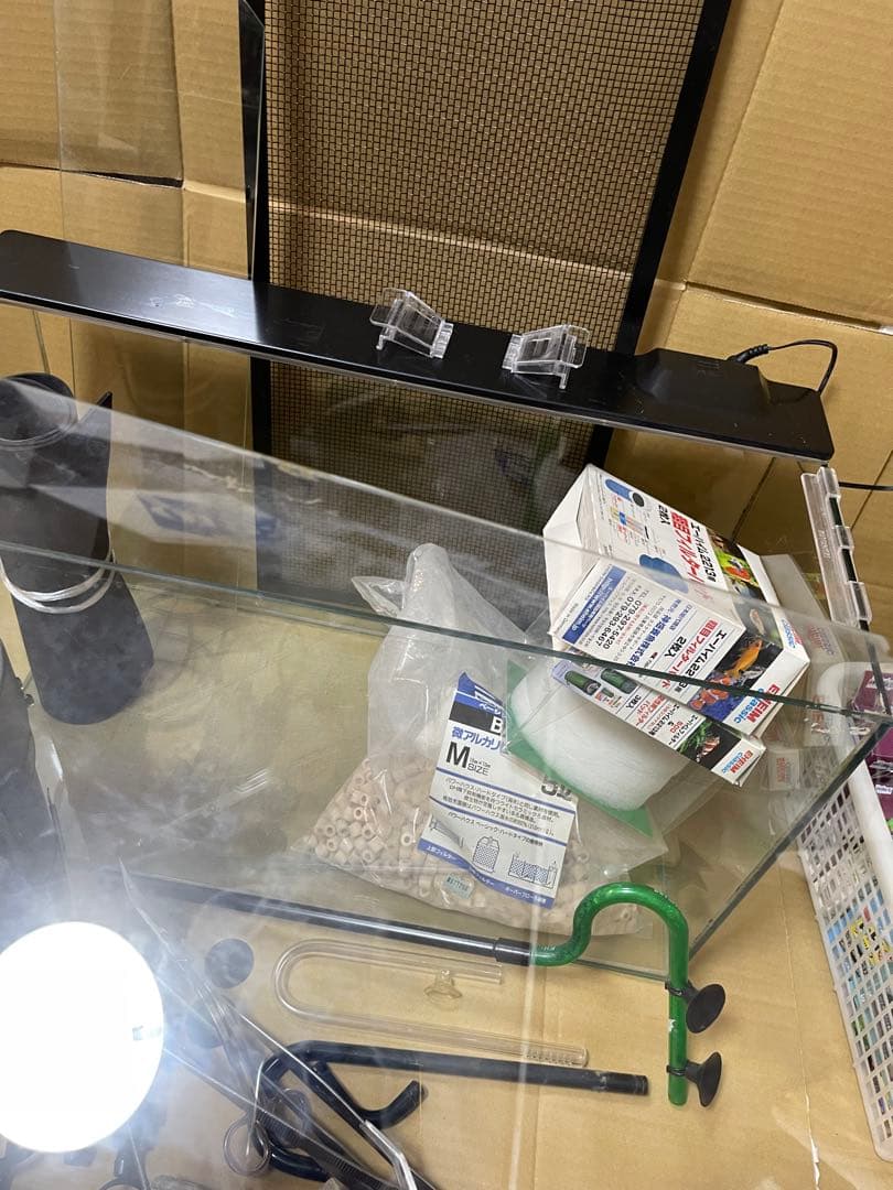ガラス水槽セット 60cm 外部フィルター LEDライトその他