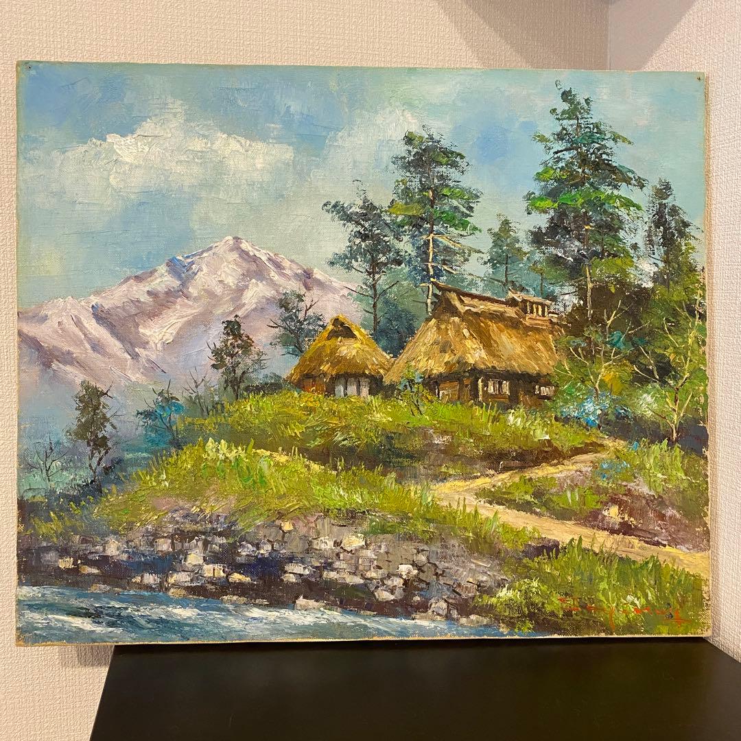 風景画　佐伯　白馬　絵画　日本