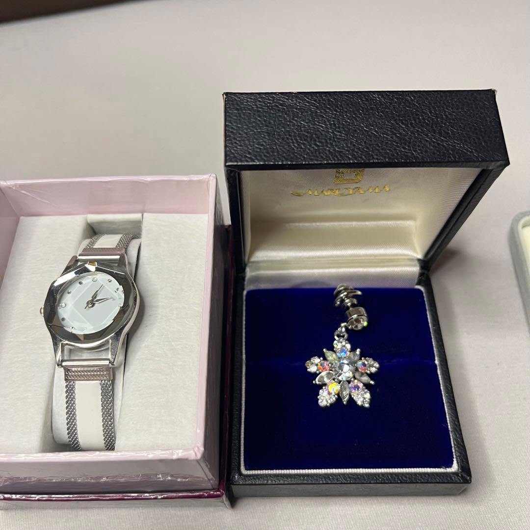 や*ら様 ⭐︎★ジュエリー7点セット★⭐︎ 指輪 ネックレス ブローチ 時計