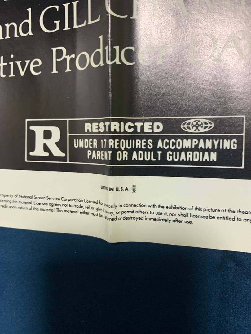 アパッチ砦・ブロンクス　USオリジナル映画ポスター