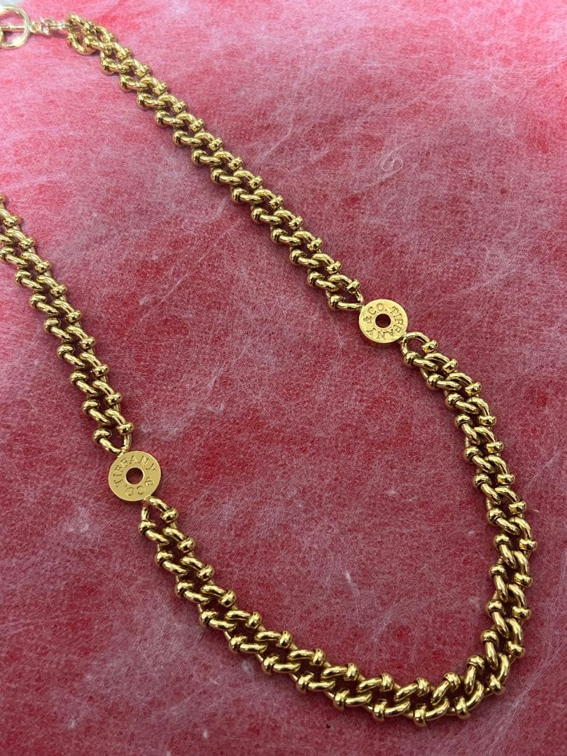 N*i様 Tiffany刻印ゴールドカラーチェーン　50cm