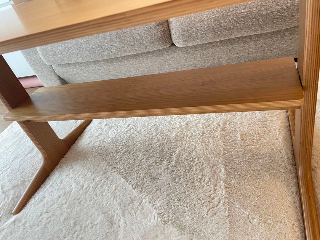 無印良品　リビングでもダイニングでもつかえるテーブル2 オーク材　ローテーブル