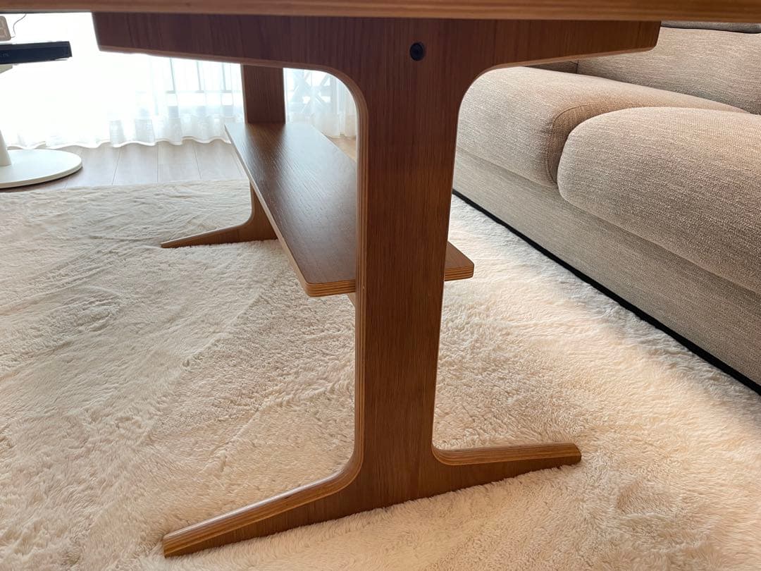 無印良品　リビングでもダイニングでもつかえるテーブル2 オーク材　ローテーブル