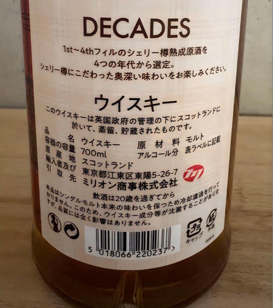 最終価格！グレンファークラス Decades 日本限定 新品未開封