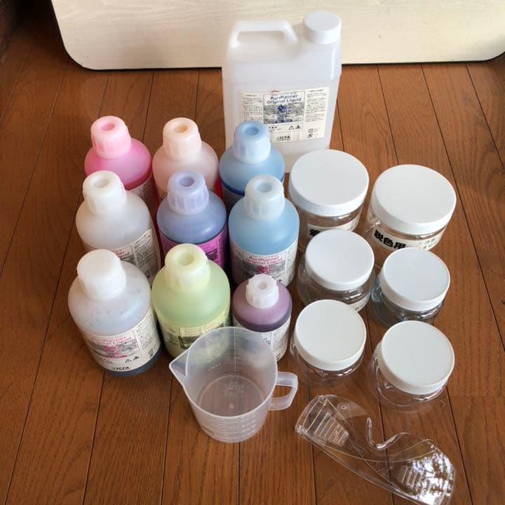 値下げ【プリザーブドフラワー】加工液　新品多数＆中古品　容器付き