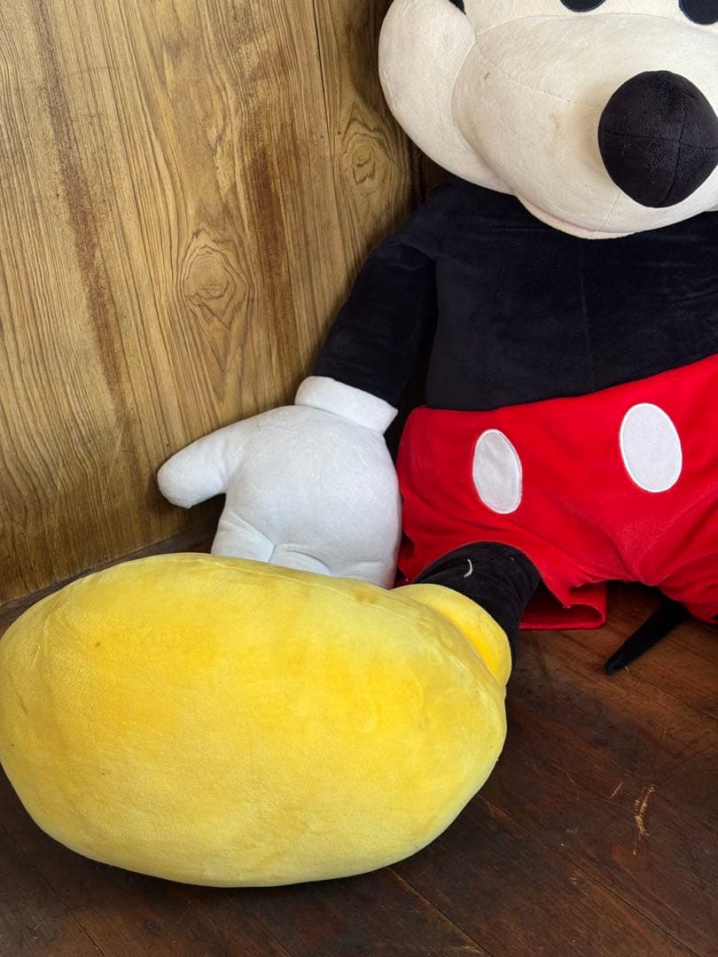 【美品】ディズニー　15周年　ミッキー　大きな　巨大　特大ぬいぐるみ