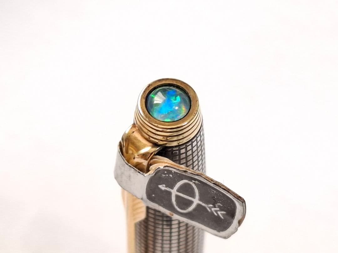 希少　parker　万年筆　XF(極細)　スターリングシルバー　シズレ　オパール