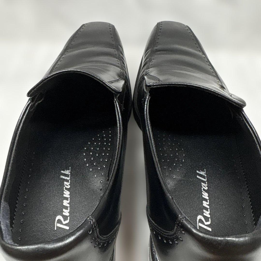 アシックス ランウォーク WR321J スリッポン スワールトゥ 黒 25.5