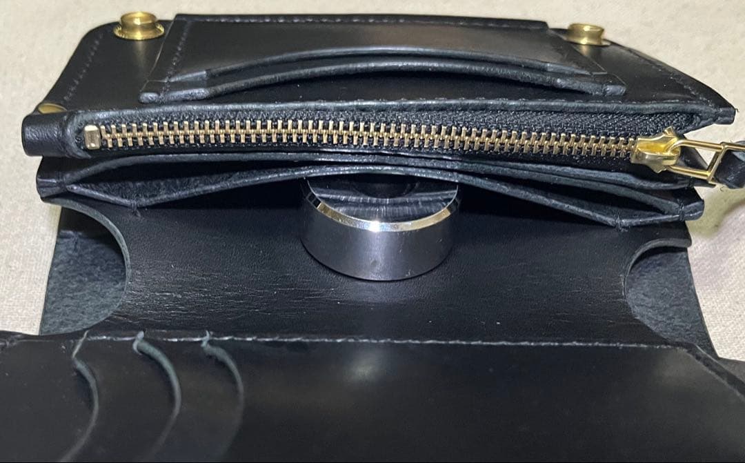 ミドル トラッカーウォレット 姫路レザー タンニン鞣し