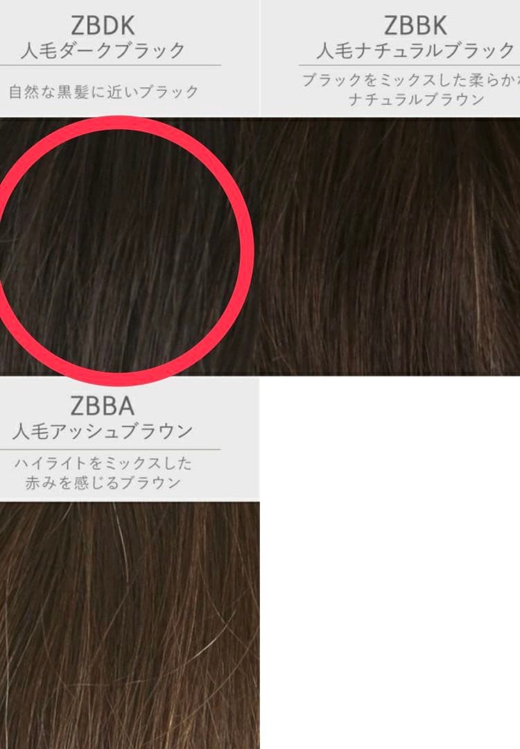 プリシラ人毛100％ 五分ウィッグ ショートヘアピース