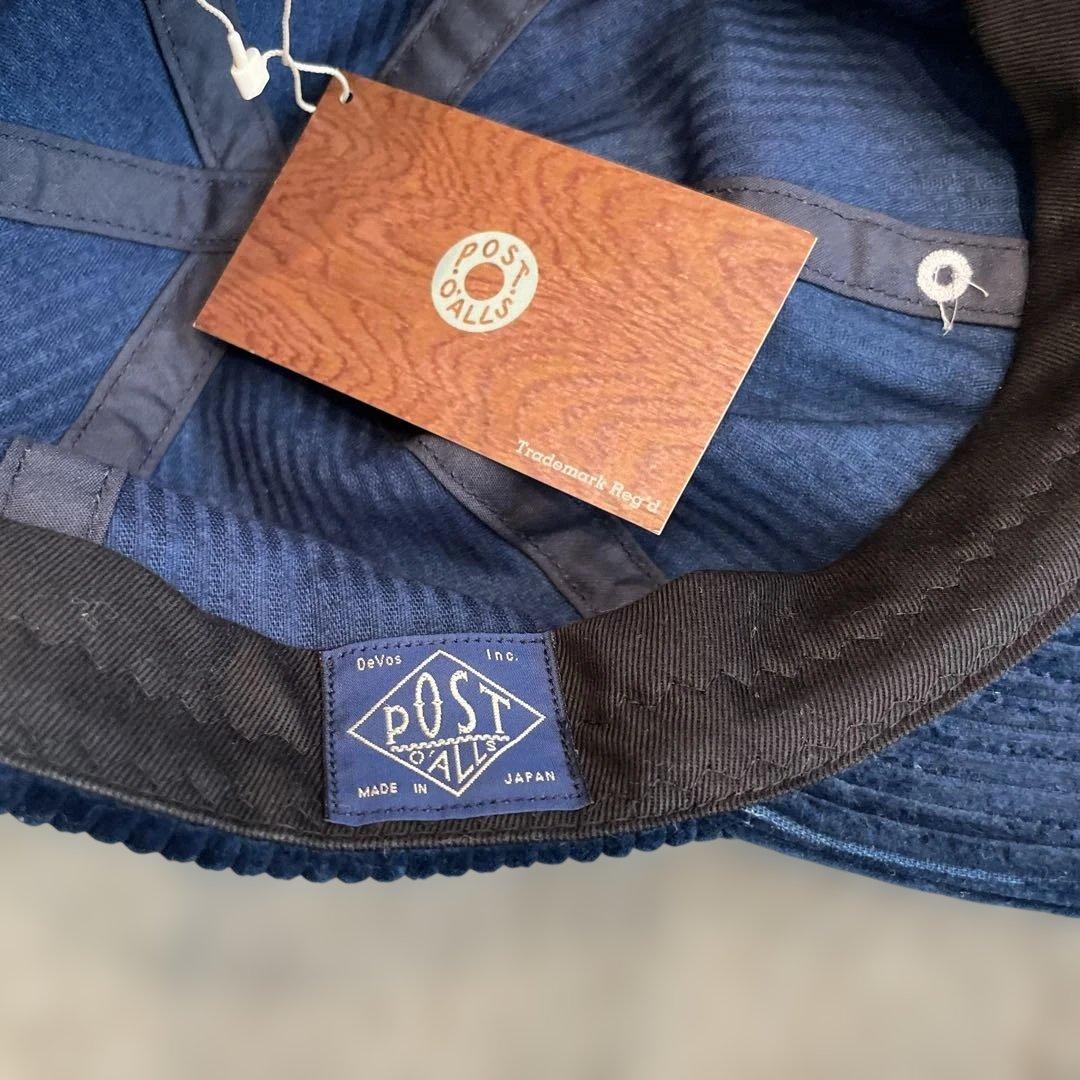 ポストオーバーオールズ　コーデュロイキャップ