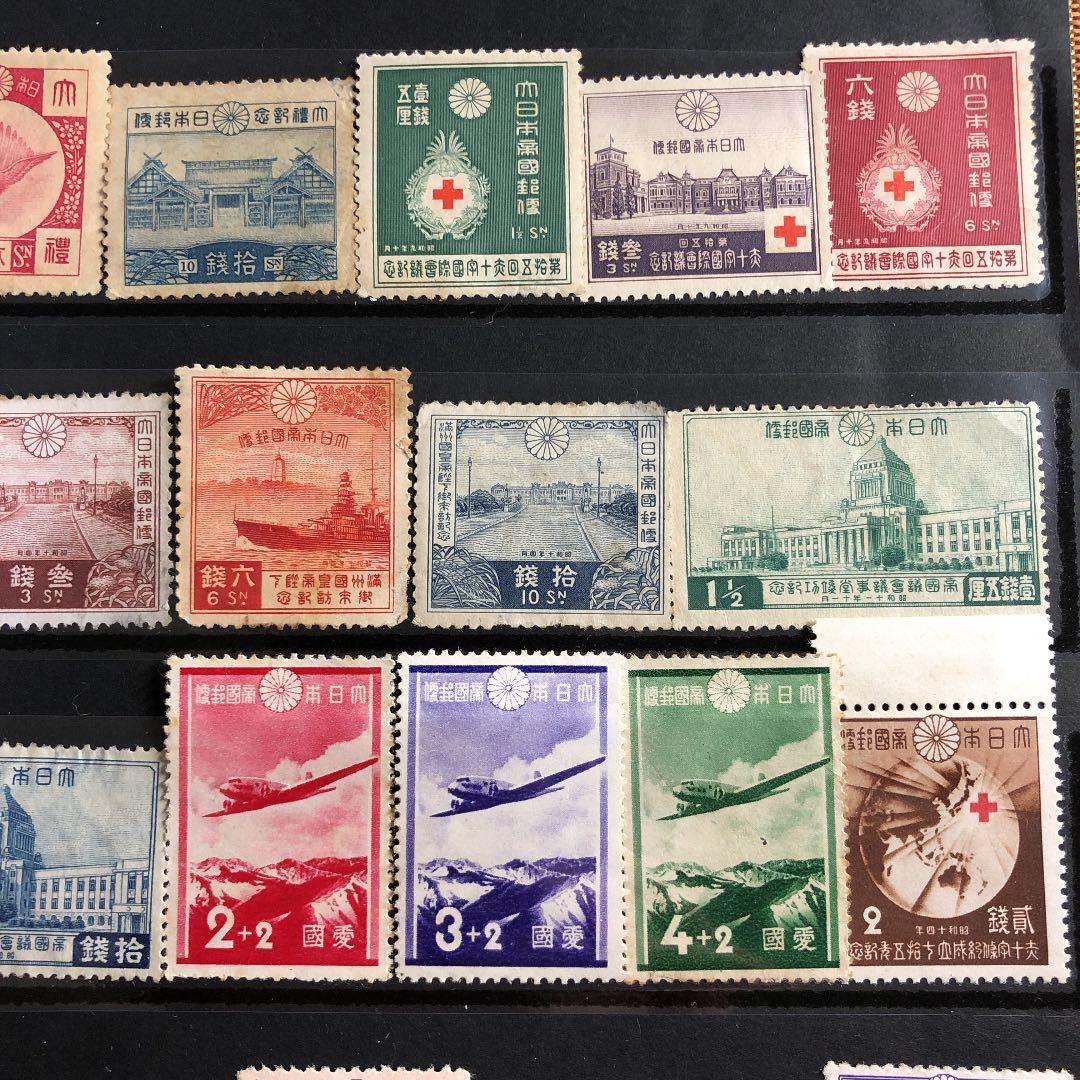 カタログ価38,210円！昭和3〜19年記念切手38種！１０シリーズ完！格安にて