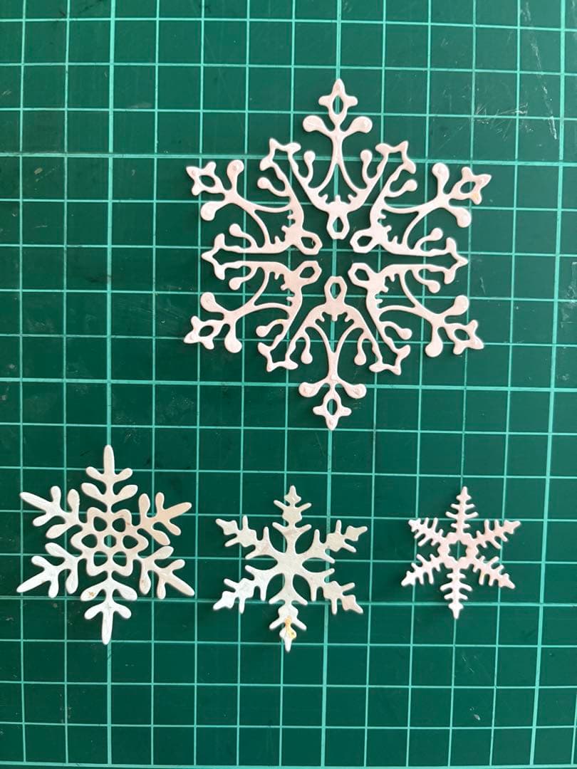 【数量限定価格】アルバムクラフト・コラージュ素材☆雪の結晶セット