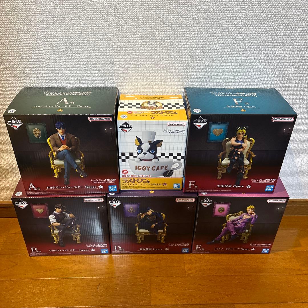 一番くじ ジョジョの奇妙な冒険A.B.D.E.Fラストワン　未開封6点セット