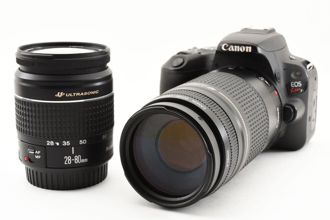 Wi-Fi/動画/保証/canon kiss x9標準&望遠ダブルレンズセット