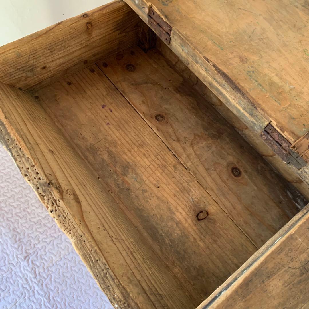 送料込❗️アンティーク　雰囲気あるスクールデスク　机