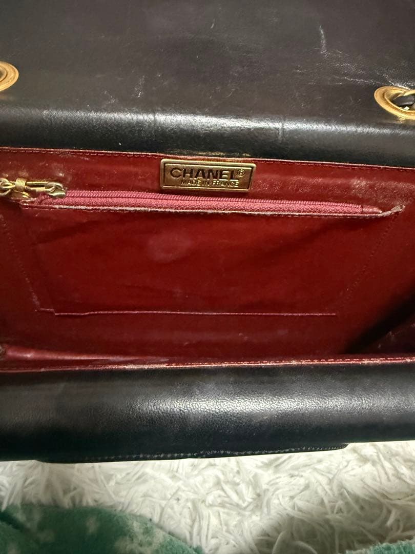 CHANEL 黒 キルティング ショルダーバッグ