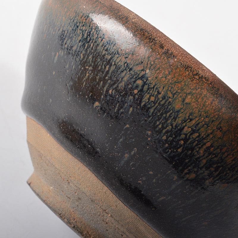 中国　南宋　建窯　禾目天目茶碗　煎茶碗　桐箱付　V　R5884