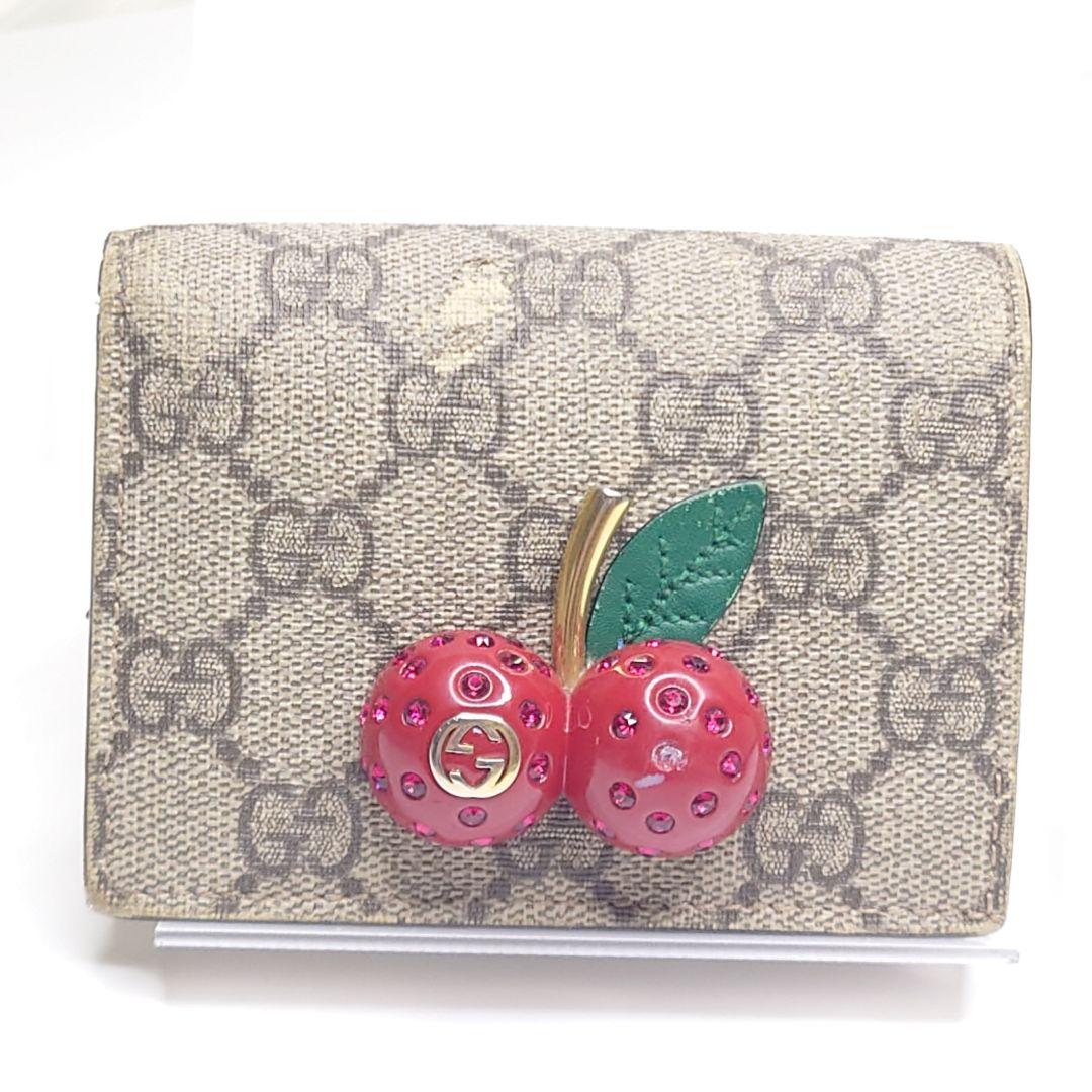 GUCCI グッチ　さくらんぼ　二つ折り財布