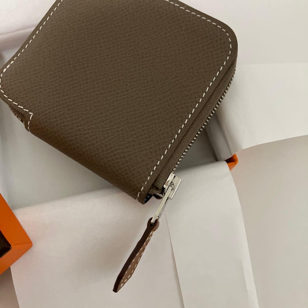 HERMES　エルメス　エトゥープ　アニマポリス　シルクインケース