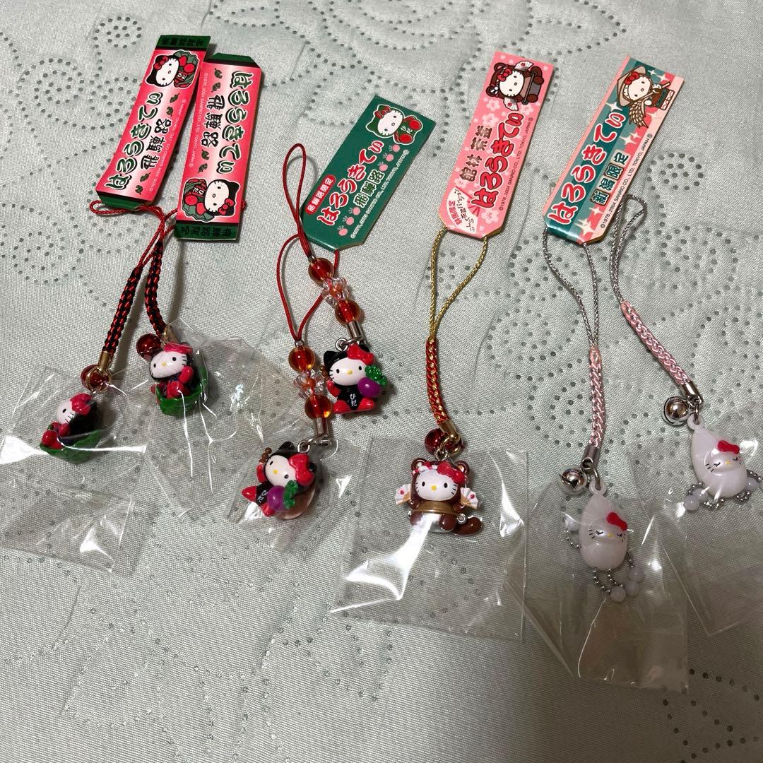 Hello kitty(ハローキティ) 根付け ストラップ他(平成キティ)64個