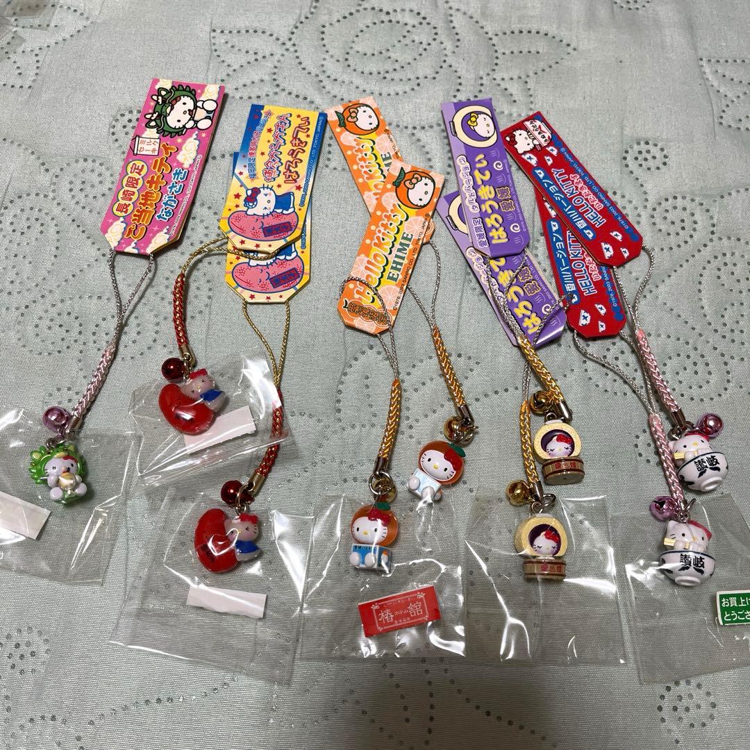 Hello kitty(ハローキティ) 根付け ストラップ他(平成キティ)64個