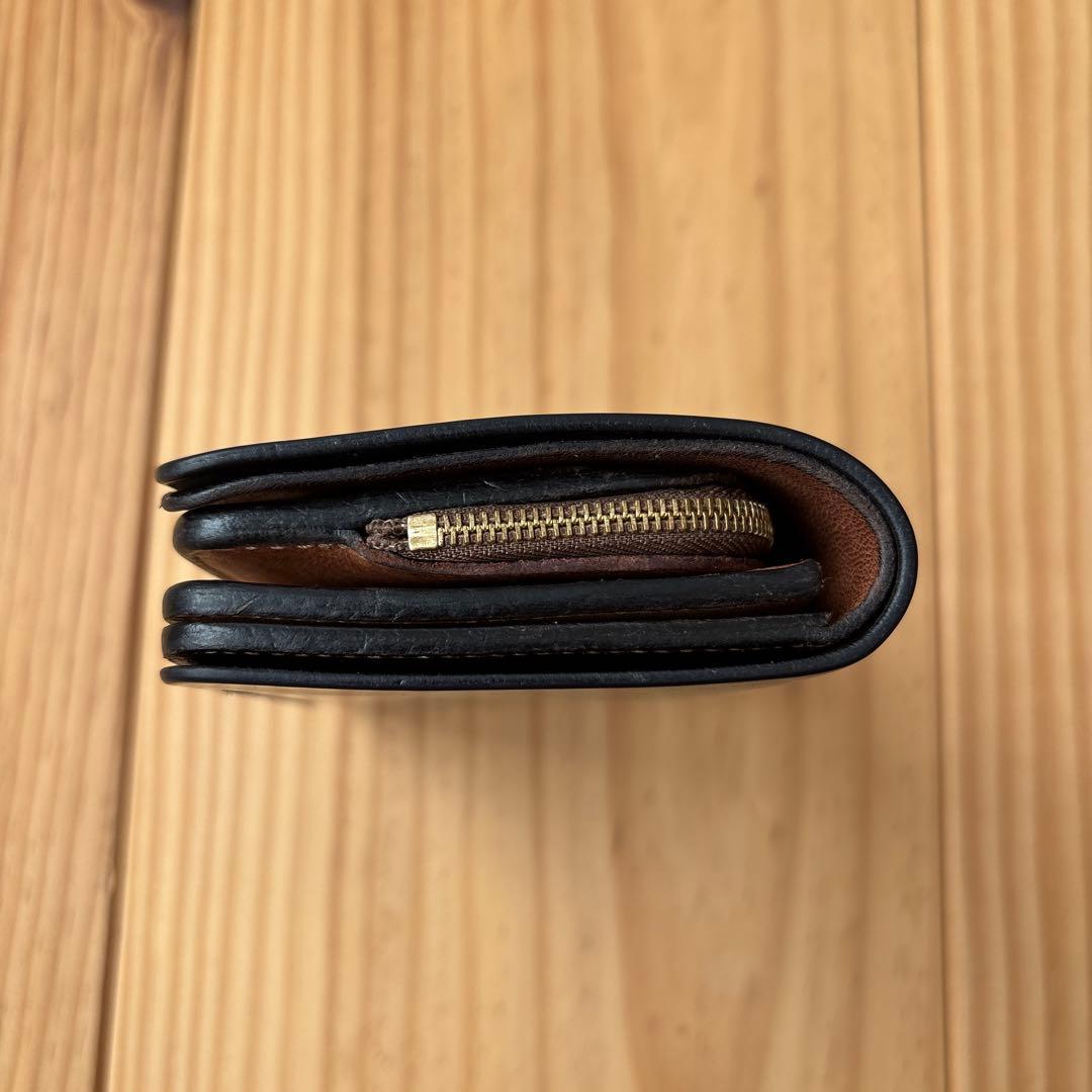 forme ショートウォレット　コードバン　ブラック