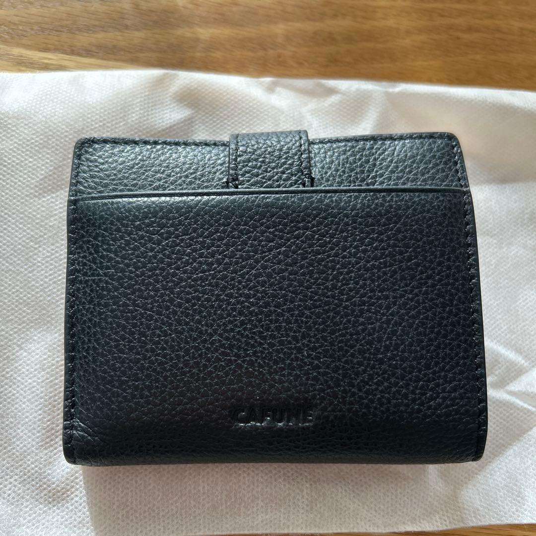 Cafuneブラック二つ折り財布