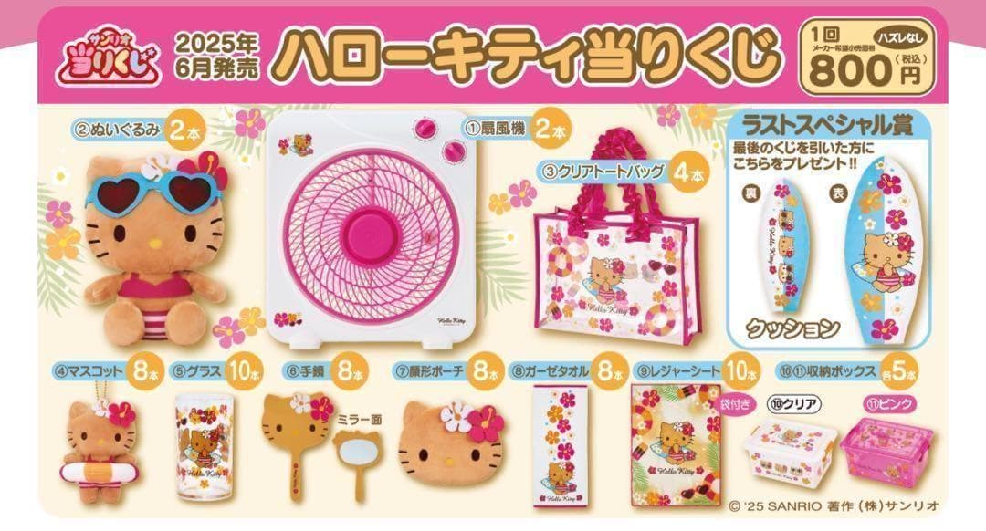 ハローキティ 当たりくじ 当りくじ 日焼け 12点 フルコンプ ラストあり