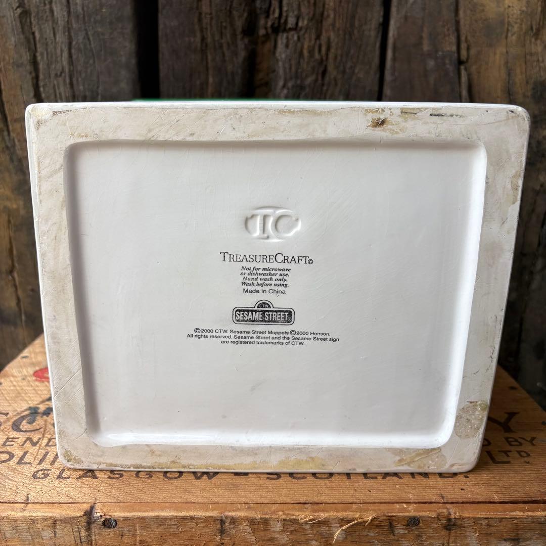 【2000s】セサミストリート クッキージャー 置物　小物入れ　レトロ