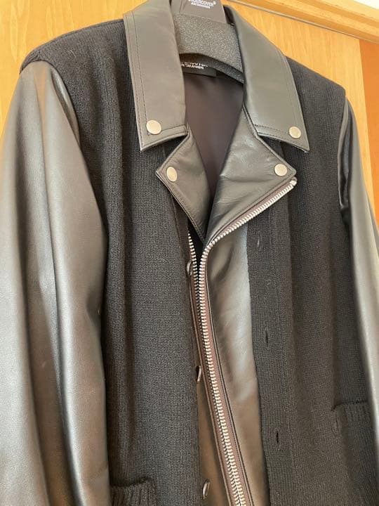 新品　UNDERCOVER ニットドッキング ダブルライダース